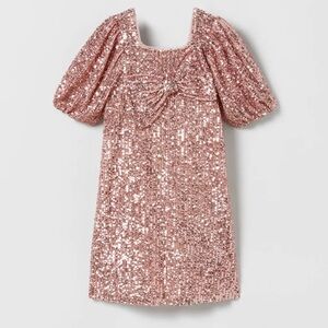 Zara Sequins Kids Dress with Bow